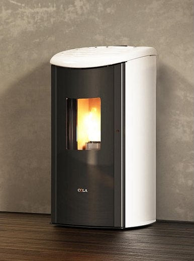 anselmo cola stufa a pellet anselmo cola modello diamond 929 kw colore bianco