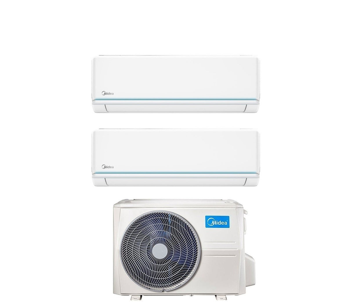 climatizzatore condizionatore midea dual split inverter serie evolution 12_12 con m2od 18hfn8 q r 32 wi fi optional 12000_12000
