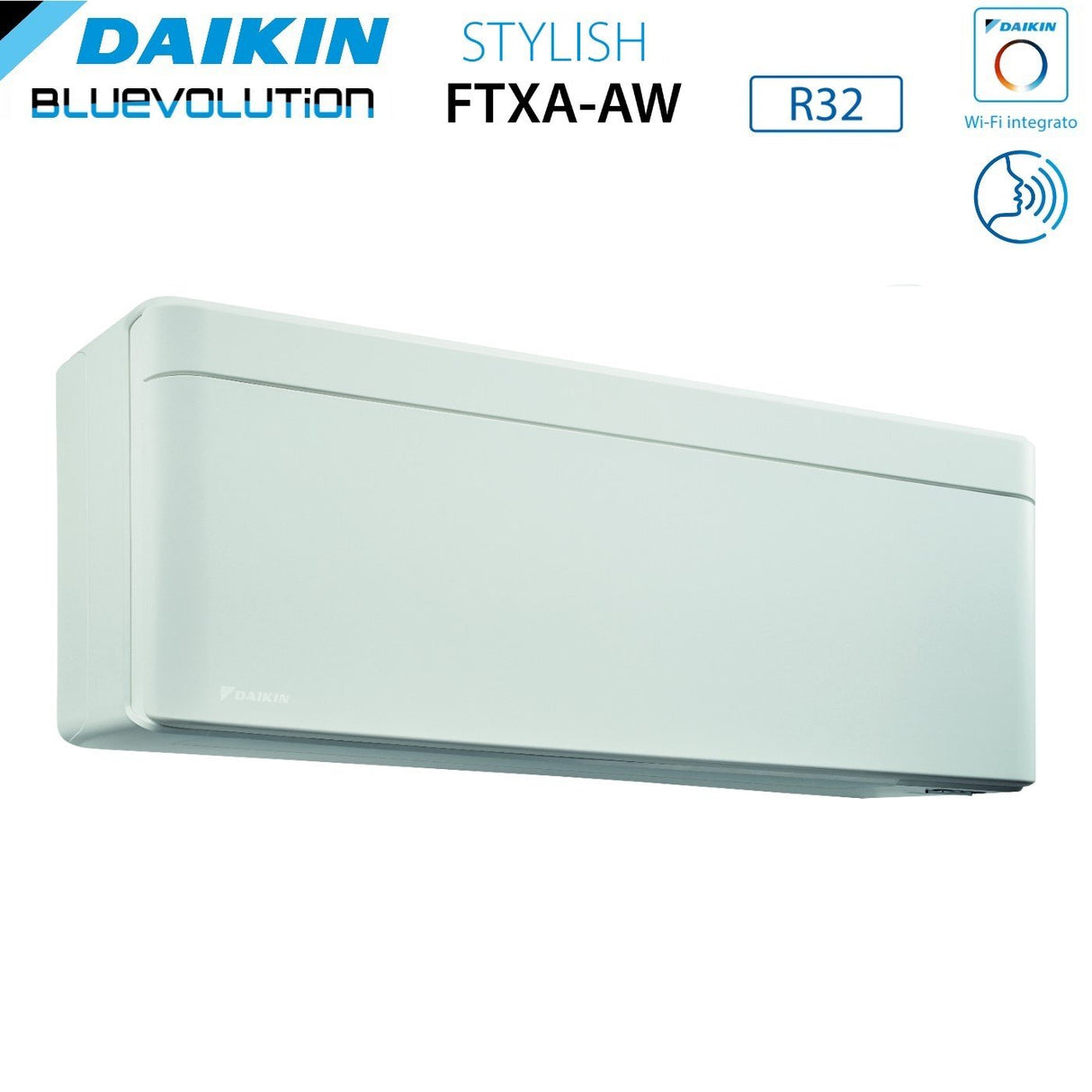 Climatizzatore Condizionatore Daikin Bluevolution Trial Split Inverter serie STYLISH WHITE 12+12+12 con 3MXM68N R-32 Wi-Fi Integrato 12000+12000+12000 Colore Bianco - Garanzia Italiana
