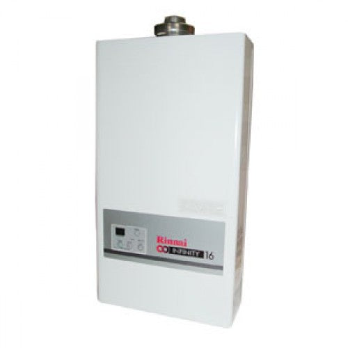 scaldabagno a gas rinnai infinity 16i interno gpl completo di kit fumi