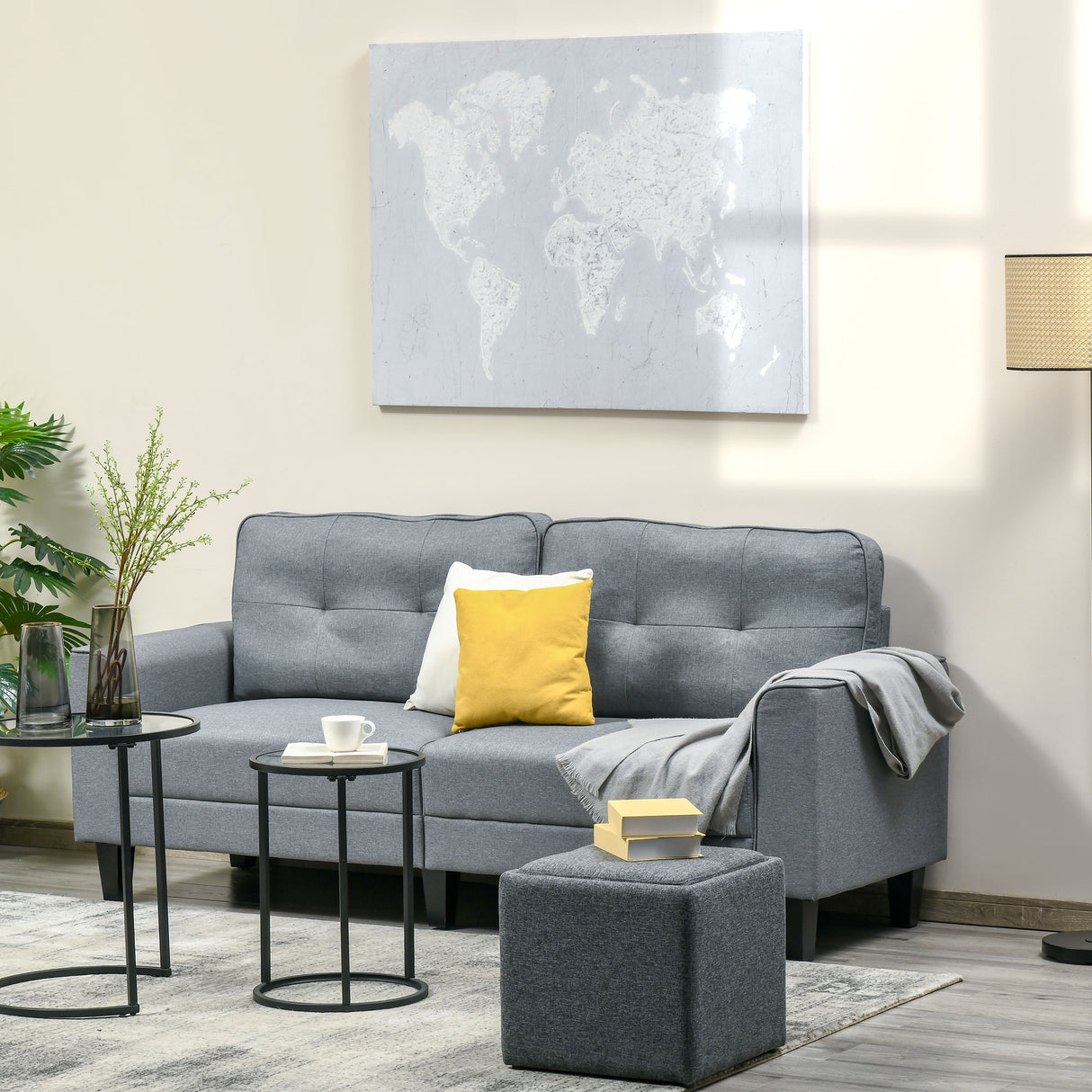 easycomfort easycomfort stampa su tela in legno di pino 120x90cm per casa e ufficio grigia e bianca