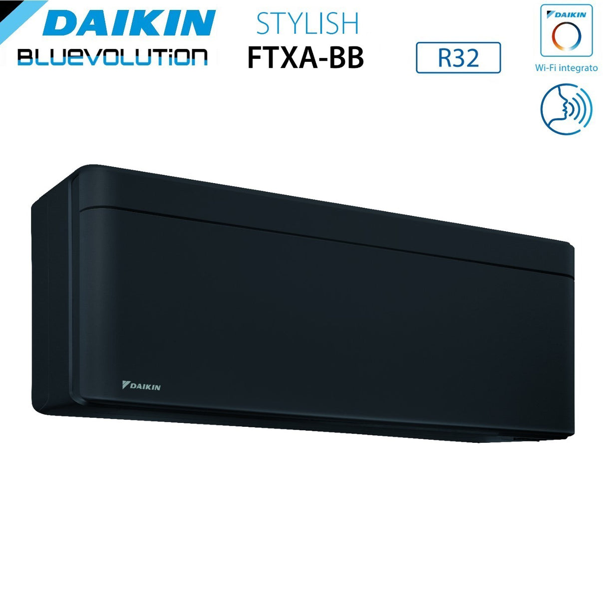 daikin unita interna a parete daikin bluevolution serie stylish total blackwood 12000 btu ftxa35bb r 32 wi fi integrato colore nero ean 4548848855223