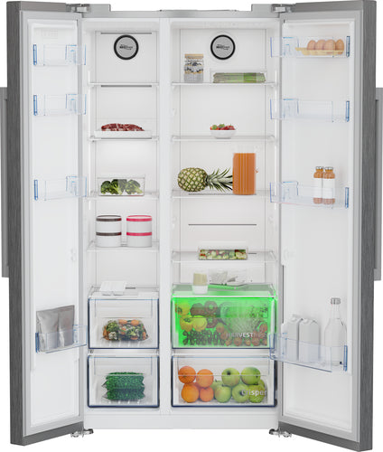 beko frigorifero side by side beko gn163130ptn 580 litri classe f a179xl91xp705 compressore prosmart inverter tecnologia harvestfresh inox ean 8690842380259