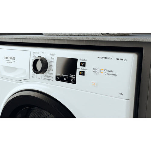 hotpoint lavatrice a carico frontale hotpoint ariston active 40 nf1046wk it 10 kg classe a 1400 giri a85xl595xp605 motore inverter igiene vapore ean 8050147653357