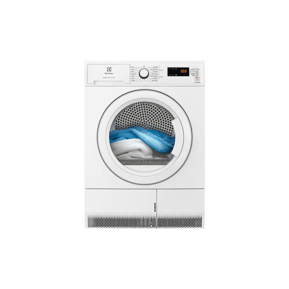 asciugatrice a pompa di calore 8 kg electrolux edh4825tw classe a__