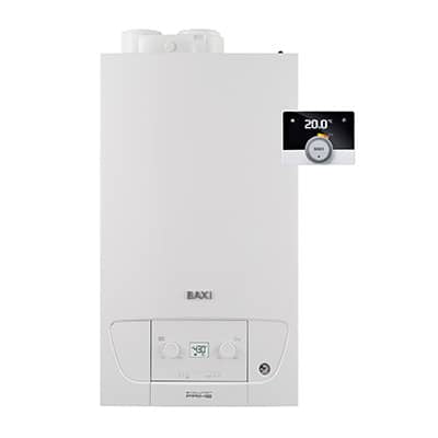 caldaia baxi a condensazione mod. evolution prime 26 mago kw metano o gpl completa di kit scarico fumi con cronotermostato mago incluso metano o gpl