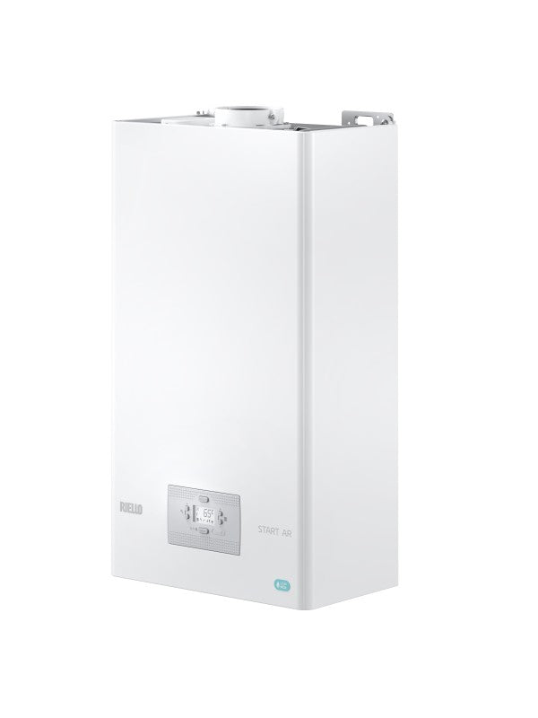 caldaia riello start ar 25 kis low nox a condensazione cod. 20176940 completa di kit scarico fumi gpl novita