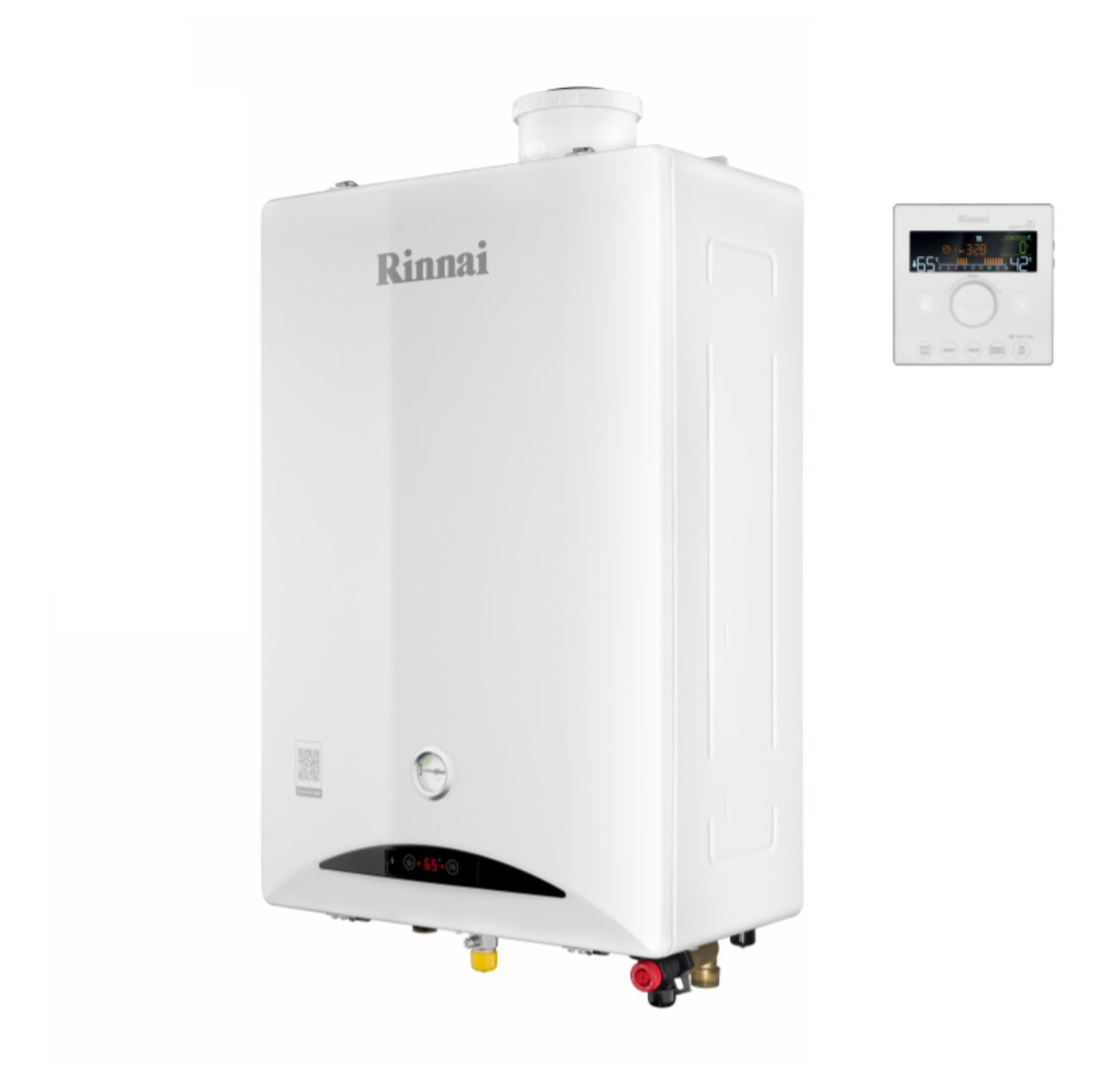 caldaia rinnai a condensazione zen 29 kw low nox wi fi integrato neutralizzatore condensa integrato cod. reb kbi2929ff ng metano completa di kit fumi