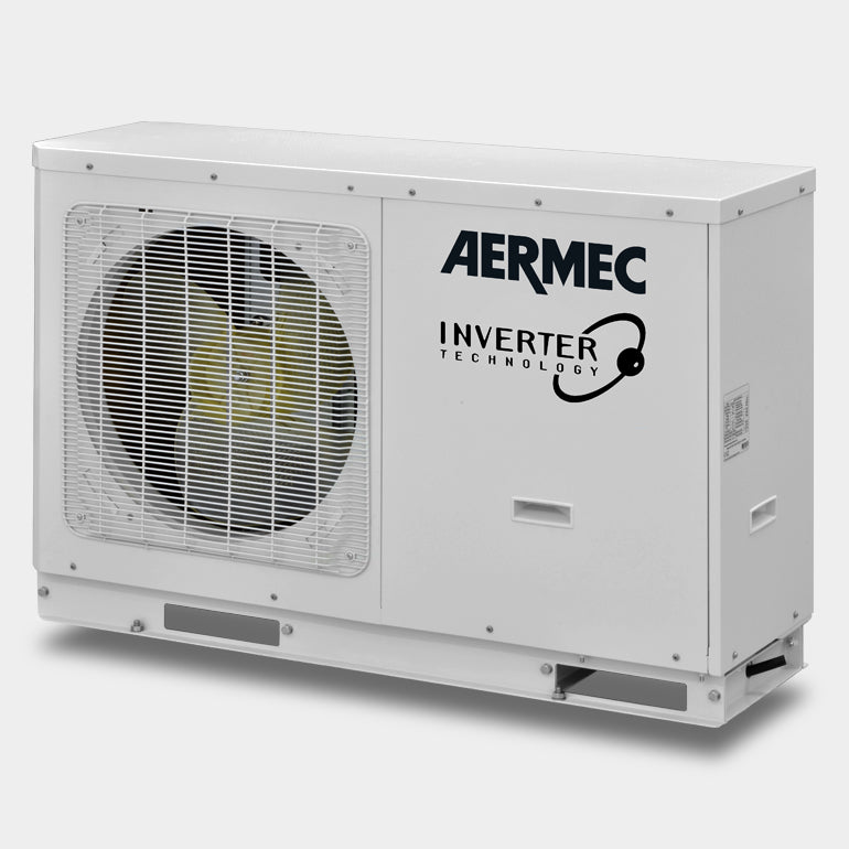 carrier pompa di calore reversibile condensata ad aria aermec hmi 140t trifase 12 14 kw r 32 wi fi integrato