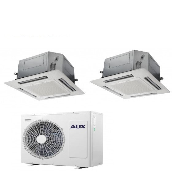 climatizzatore condizionatore aux cassetta dual split 12_12 con am3 h24 12000_12000
