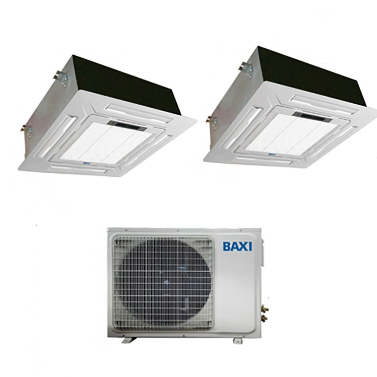 climatizzatore condizionatore baxi dual split inverter cassetta 9000_9000 con lsgt50 2m 9_9 8003