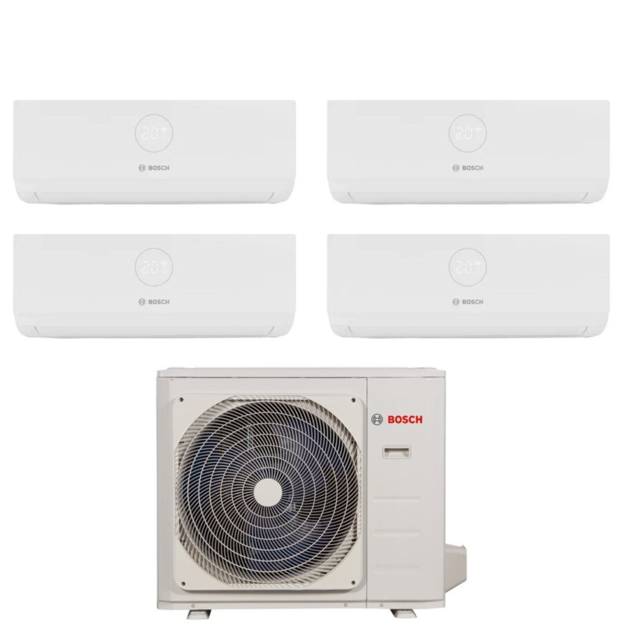climatizzatore condizionatore bosch quadri split inverter serie climate 3000i 9+9+9+18 con cl5000m 105 4 e r 32 wi fi optional 9000+9000+9000+18000