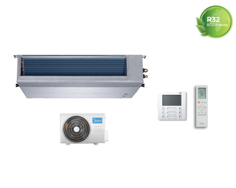 climatizzatore condizionatore canalizzato canalizzabile midea inverter 24000 btu r 32 mti 24hwfnx con comando cablato e infrarossi r 32 wi fi optional