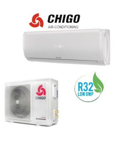 climatizzatore condizionatore chigo inverter serie amber 12000 btu cs 35v3g r 32 classe a__