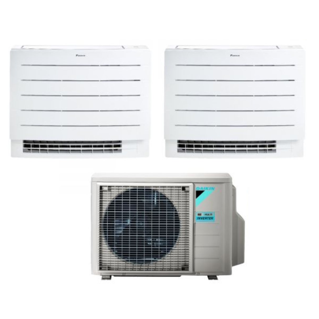 climatizzatore condizionatore daikin a pavimento dual split serie perfera fvxm a 7_9 con 2mxm50m9 n r 32 wi fi integrato 7000_9000 con telecomando ad infrarossi incluso garanzia italiana novita
