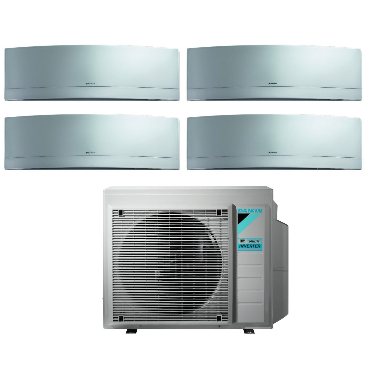 climatizzatore condizionatore daikin bluevolution quadri split inverter serie emura silver 9_9_9_9 con 4mxm68m r 32 wi fi 9000_9000_9000_9000 new 2018