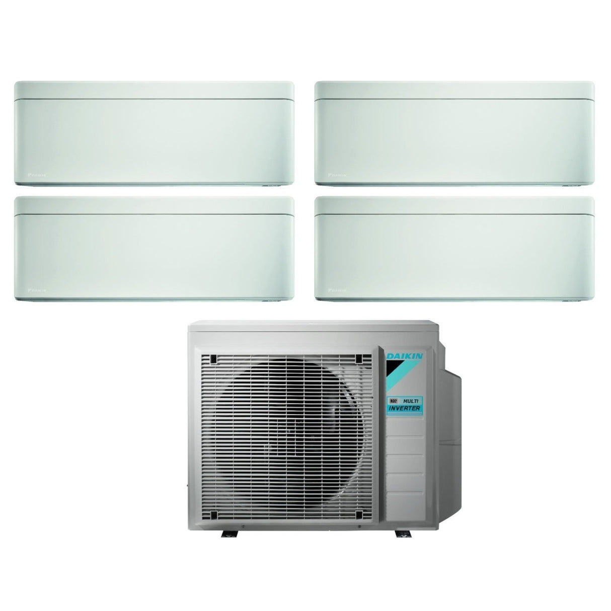 climatizzatore condizionatore daikin bluevolution quadri split inverter serie stylish white 9_9_12_12 con 4mxm80m r 32 wi fi 9000_9000_12000_12000 bianco new 2018 5297