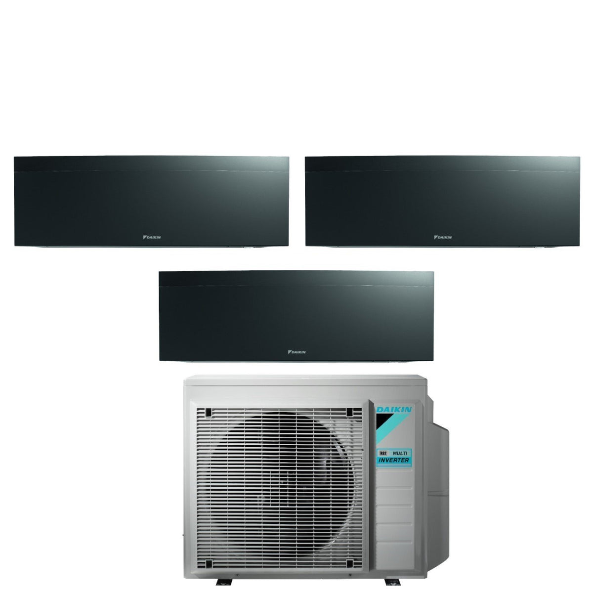 climatizzatore condizionatore daikin bluevolution trial split inverter serie emura black iii 7_7_12 con 3mxm52n r 32 wi fi integrato 7000_7000_12000 colore nero garanzia italiana