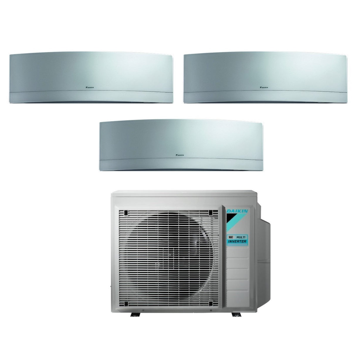 climatizzatore condizionatore daikin bluevolution trial split inverter serie emura silver 9_9_9 con 3mxm52m wi fi r 32 9000_9000_9000