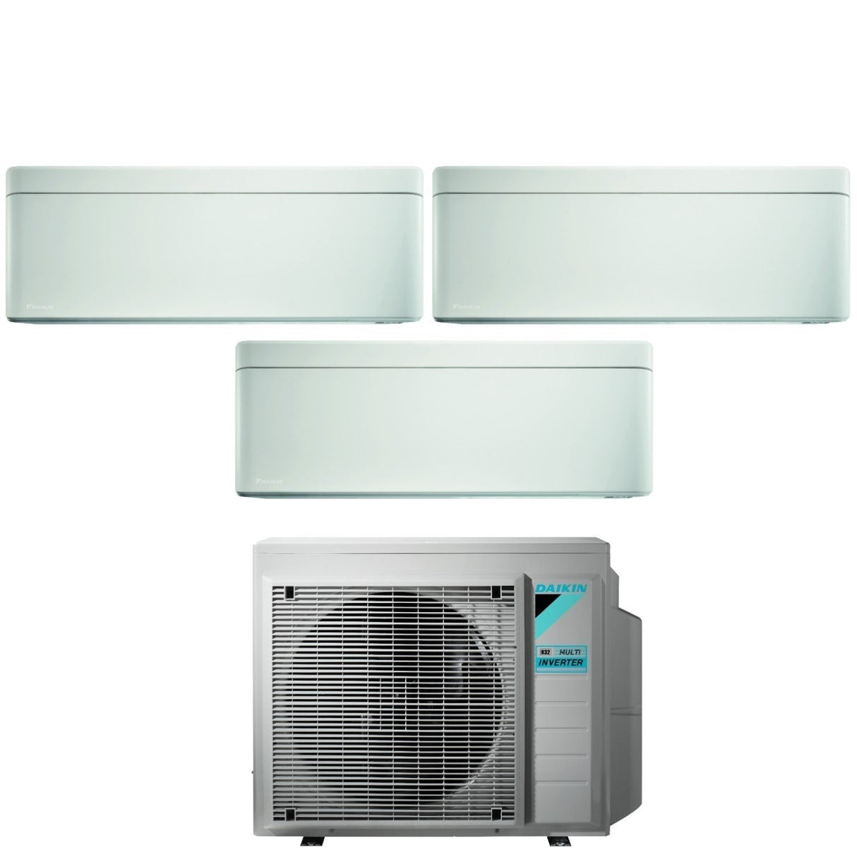 climatizzatore condizionatore daikin bluevolution trial split inverter serie stylish white 12_12_12 con 4mxm80m wi fi r 32 12000_12000_12000 bianco