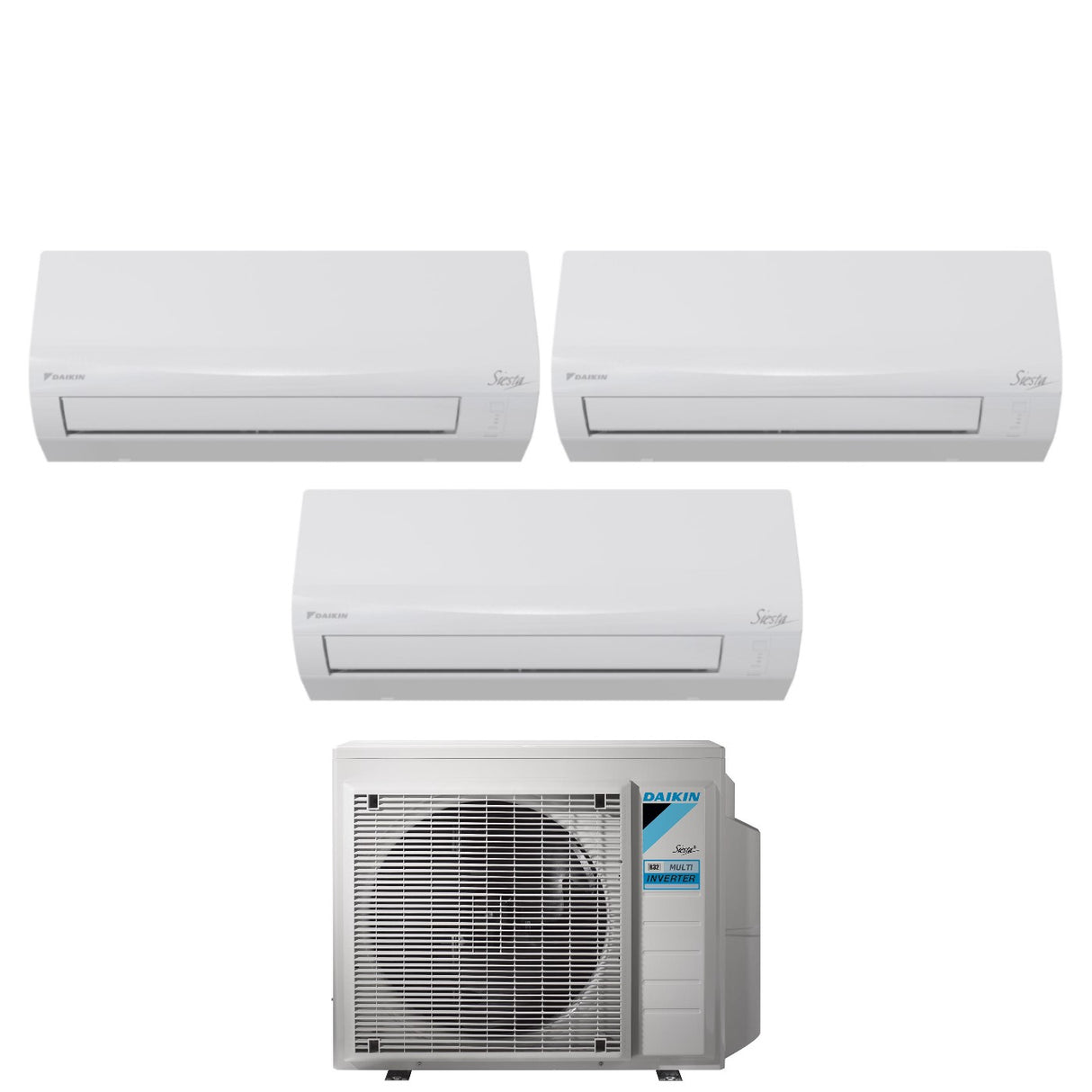 climatizzatore condizionatore daikin trial split inverter serie siesta 9_9_12 con 3amxf52a r 32 wi fi optional 9000_9000_12000