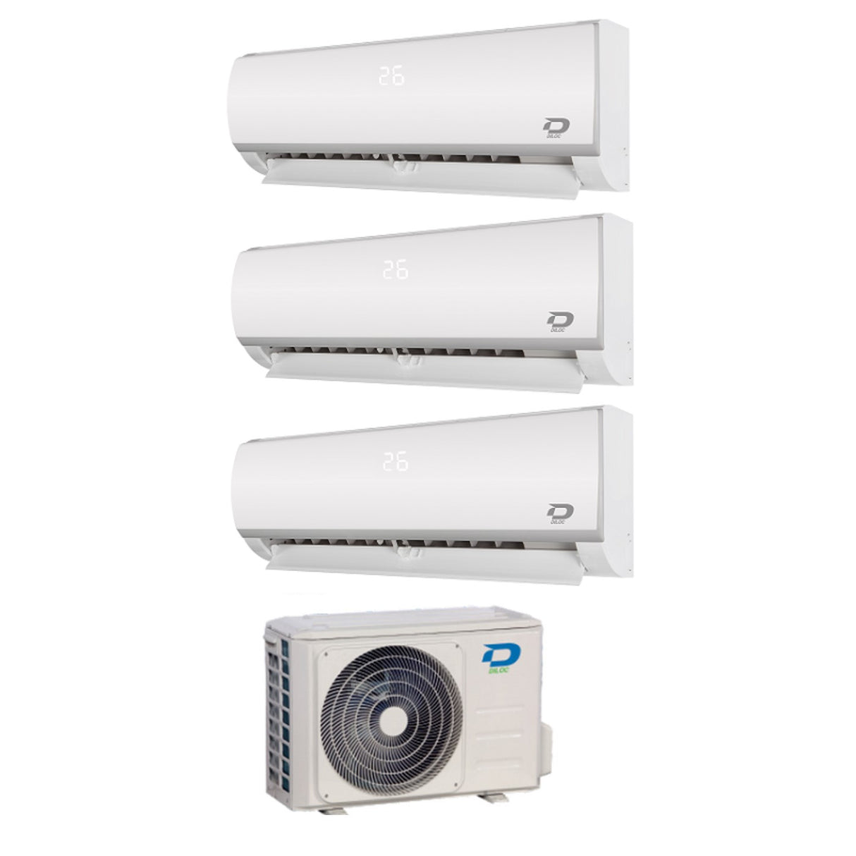 climatizzatore condizionatore diloc trial split inverter serie frozen 9_12_18 con d.frozen300 r 32 classe a__ 9000_12000_18000 btu wi fi optional 6075