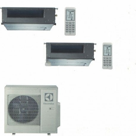 climatizzatore condizionatore electrolux canalizzabile dual 9_18 inverter exu27jewi da 9000_18000 btu