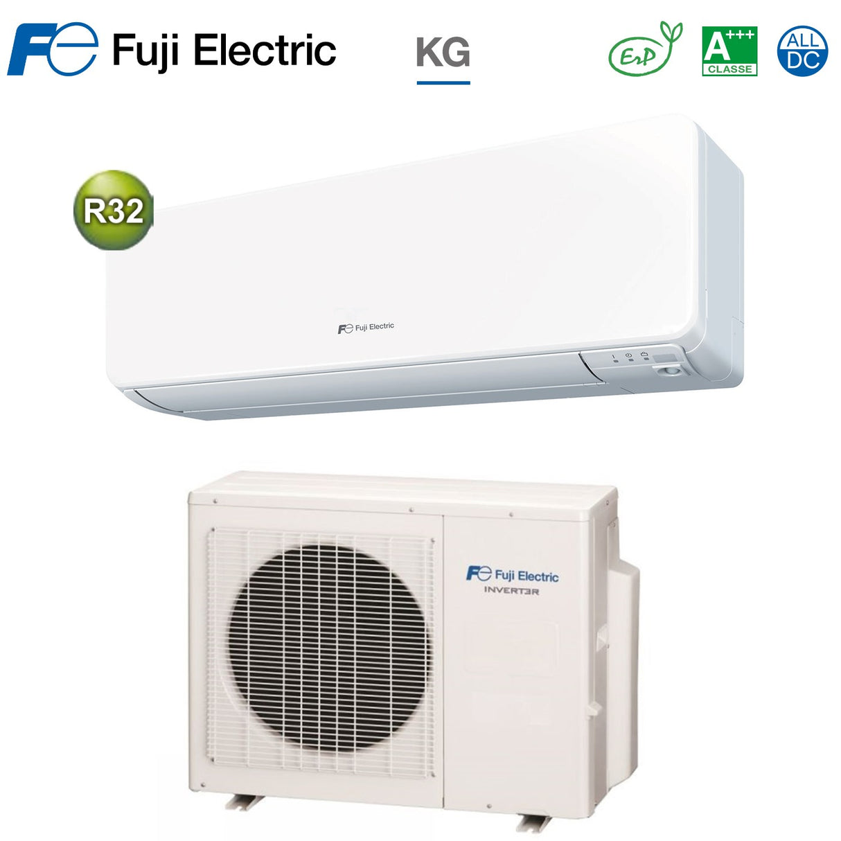 climatizzatore condizionatore fuji electric inverter serie kg 12000 btu rsg12kg r 32 classe a___ new 2018