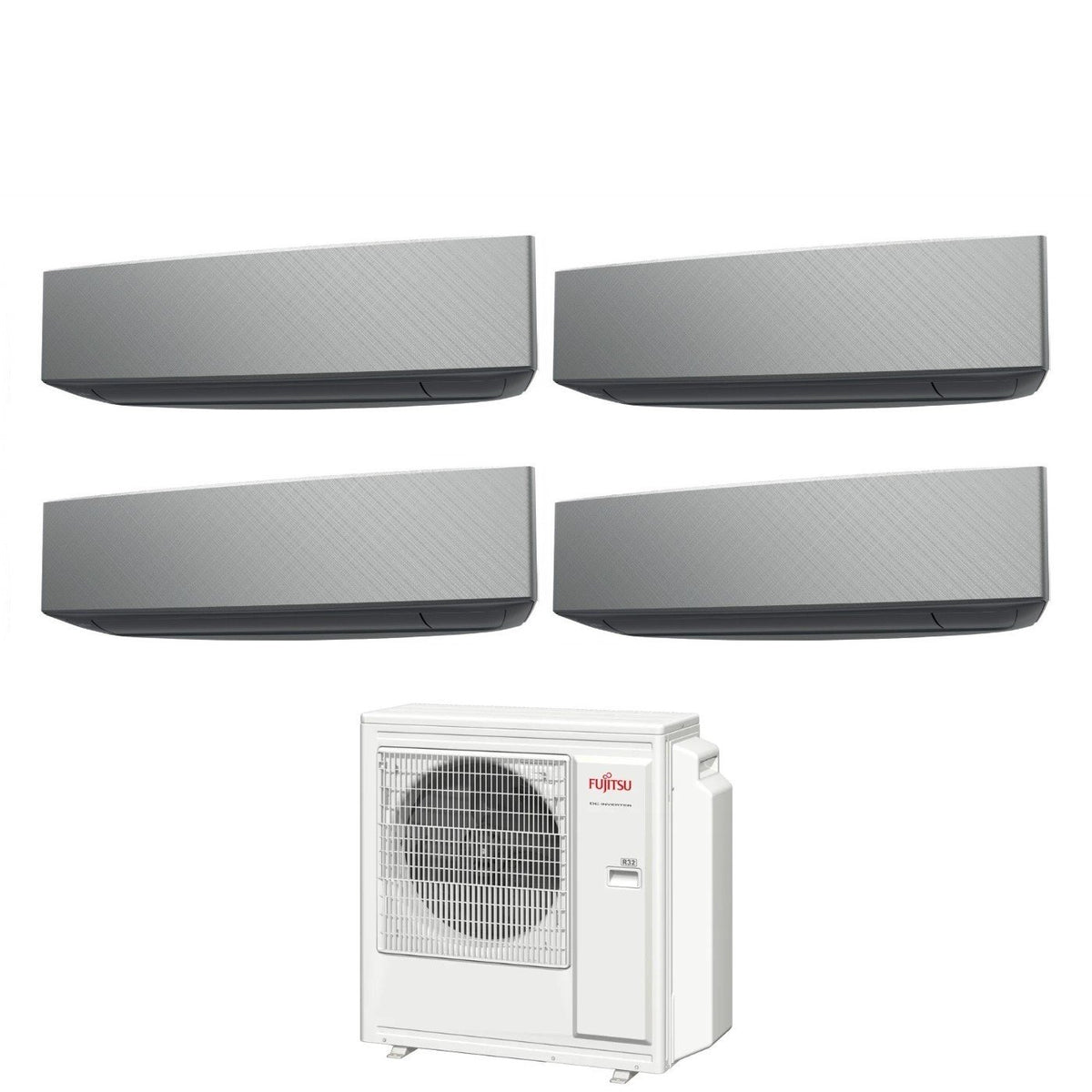 climatizzatore condizionatore fujitsu quadri split inverter serie ke silver 7_9_9_14 con aoyg30kbta4 r 32 wi fi integrato 7000_9000_9000_14000 colore bianco