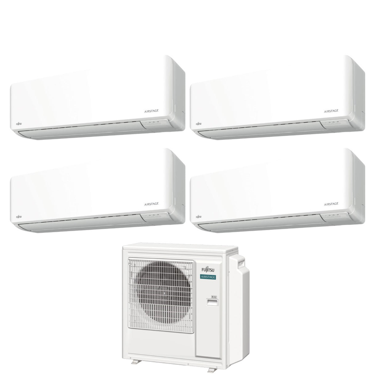 climatizzatore condizionatore fujitsu quadri split inverter serie km 7_9_12_14 con aoyg30kbta4 r 32 wi fi integrato 7000_9000_12000_14000