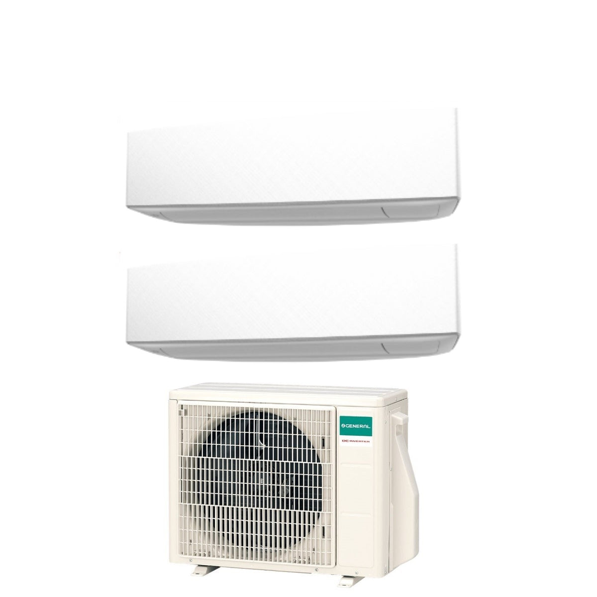 climatizzatore condizionatore general fujitsu dual split inverter serie keta white 7_14 con aohg18kbta2 r 32 wi fi optional 7000_14000 colore bianco novita