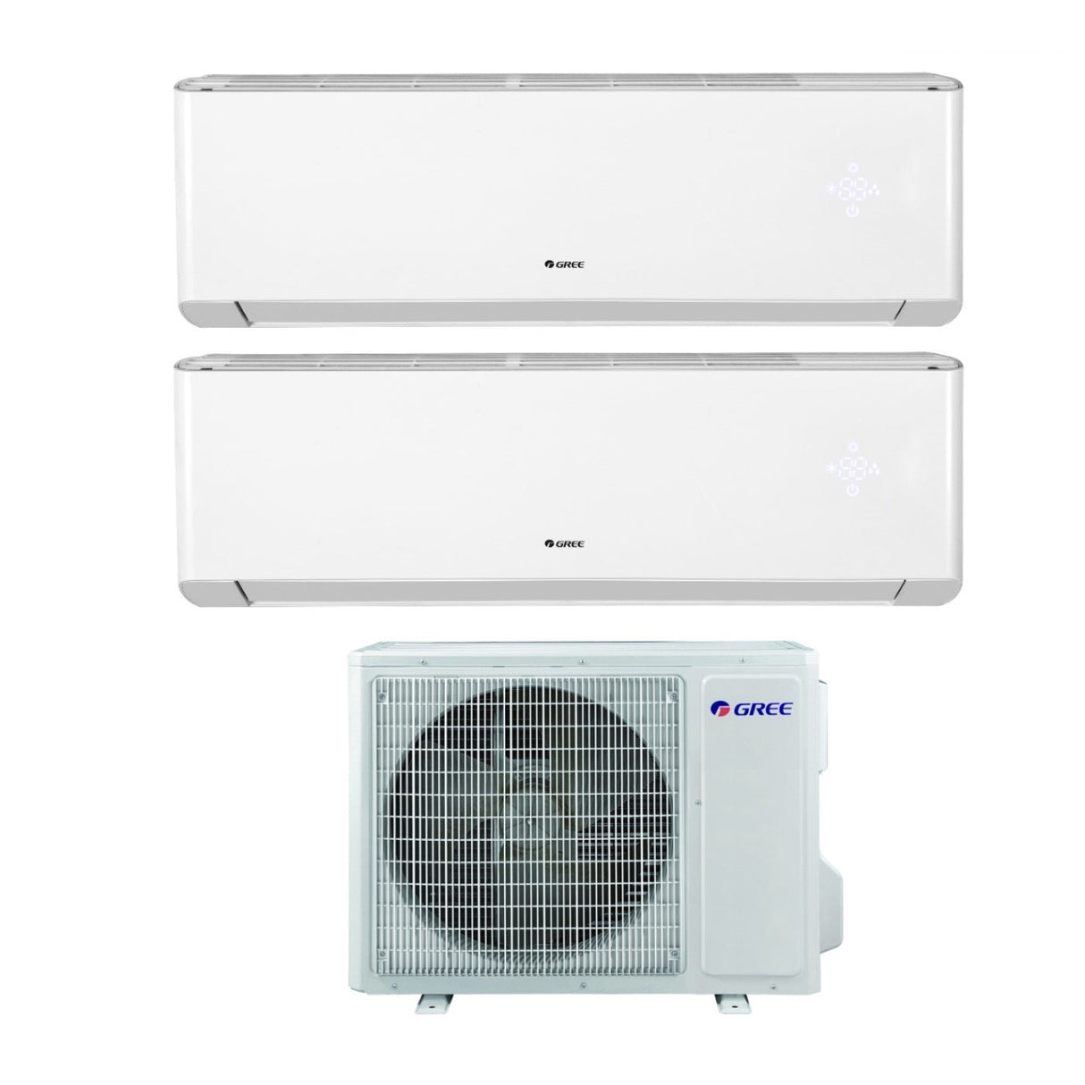 climatizzatore condizionatore gree dual split inverter serie amber 12_12 con gwhd18nk6ko r 32 wi fi 12000_12000 new 2018
