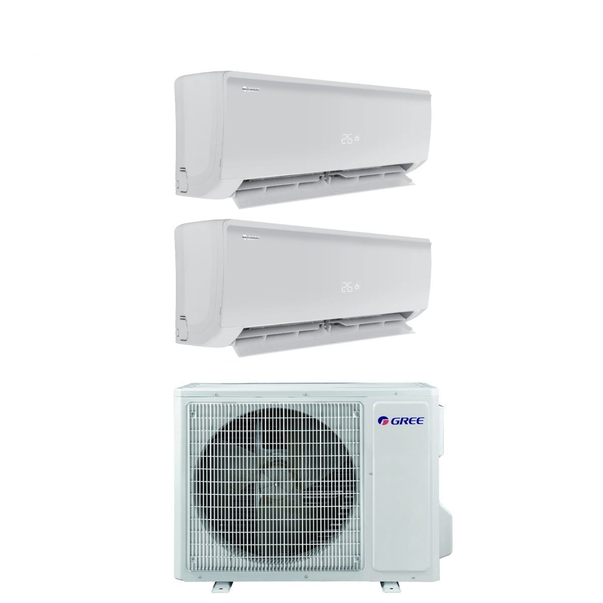 climatizzatore condizionatore gree dual split inverter serie bora plus 12_12 con gwhd 18 nk6oo r 32 wi fi optional 12000_12000
