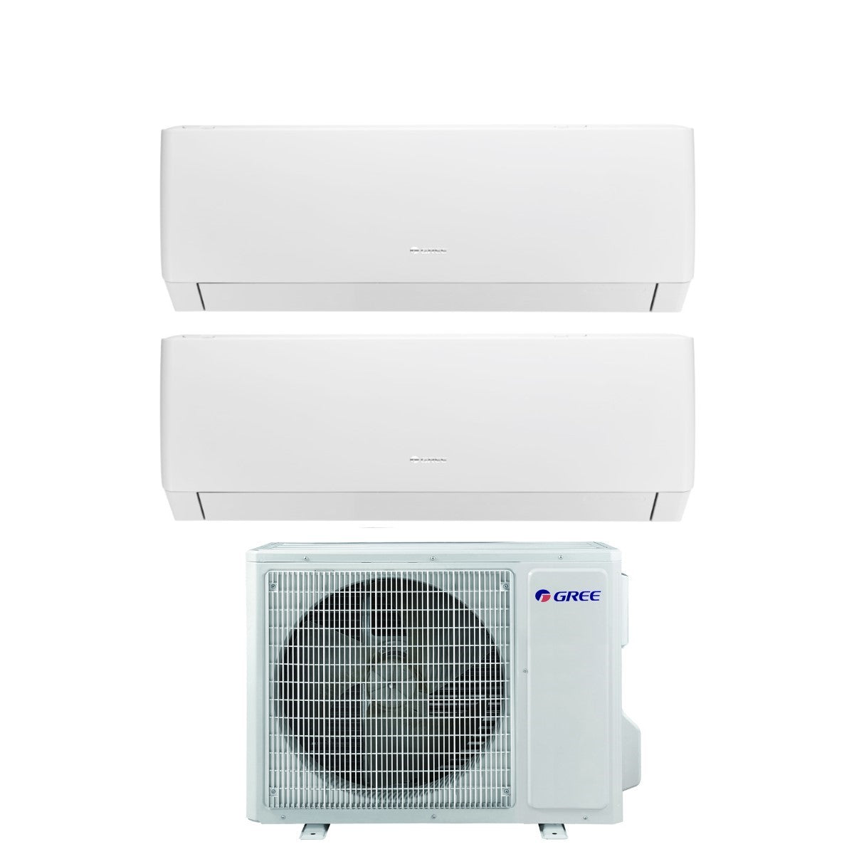 climatizzatore condizionatore gree dual split inverter serie pular 7_9 con gwhd 14 nk6oo r 32 wi fi integrato 7000_9000