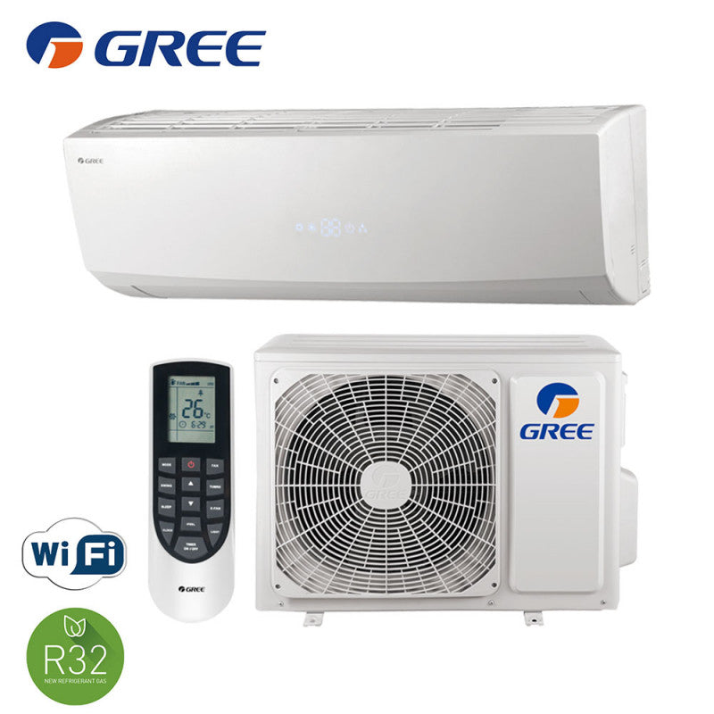 climatizzatore condizionatore gree inverter serie pular 12000 btu gwh12agc k6dna1a i r 32 wi fi integrato a__ a_