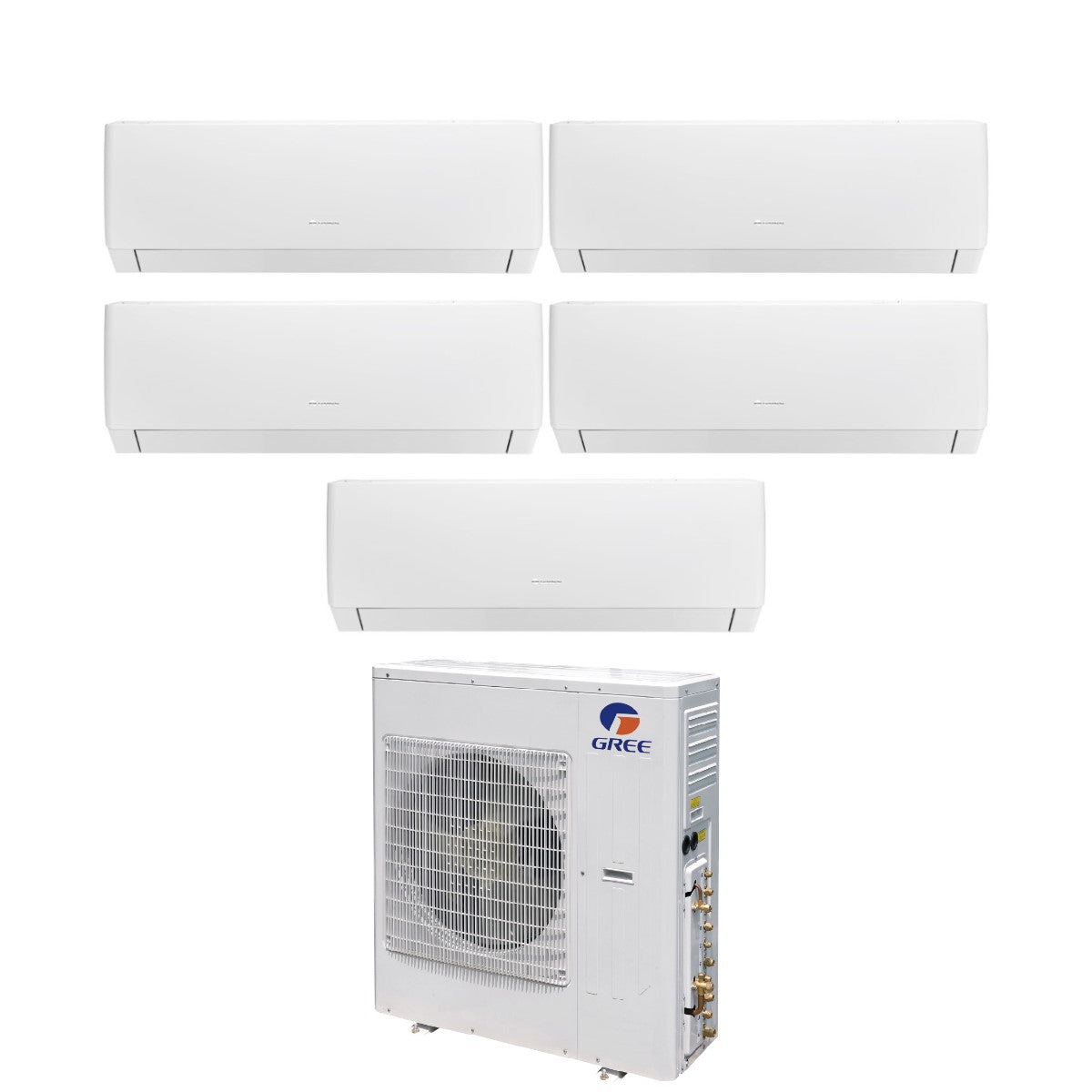 climatizzatore condizionatore gree penta split inverter serie pular 12_12_12_12_12 con gwhd 42 nk6lo r 32 wi fi integrato 12000_12000_12000_12000_12000