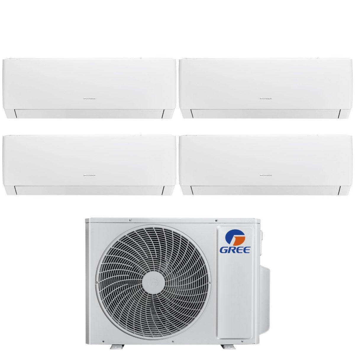 climatizzatore condizionatore gree quadri split inverter serie pular 7_7_12_24 con gwhd 36 nk6oo r 32 wi fi integrato 7000_7000_12000_24000