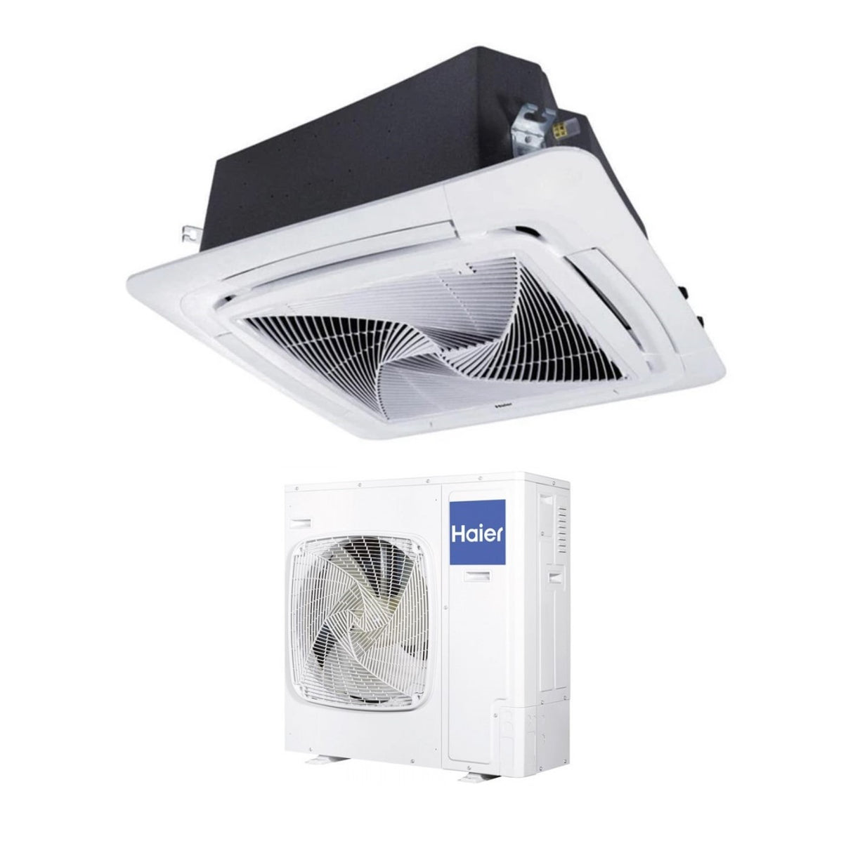 climatizzatore condizionatore haier cassetta 90x90 round flow 48000 btu abh140k1erg monofase r 32 wi fi optional con pannello no sensor incluso 4463