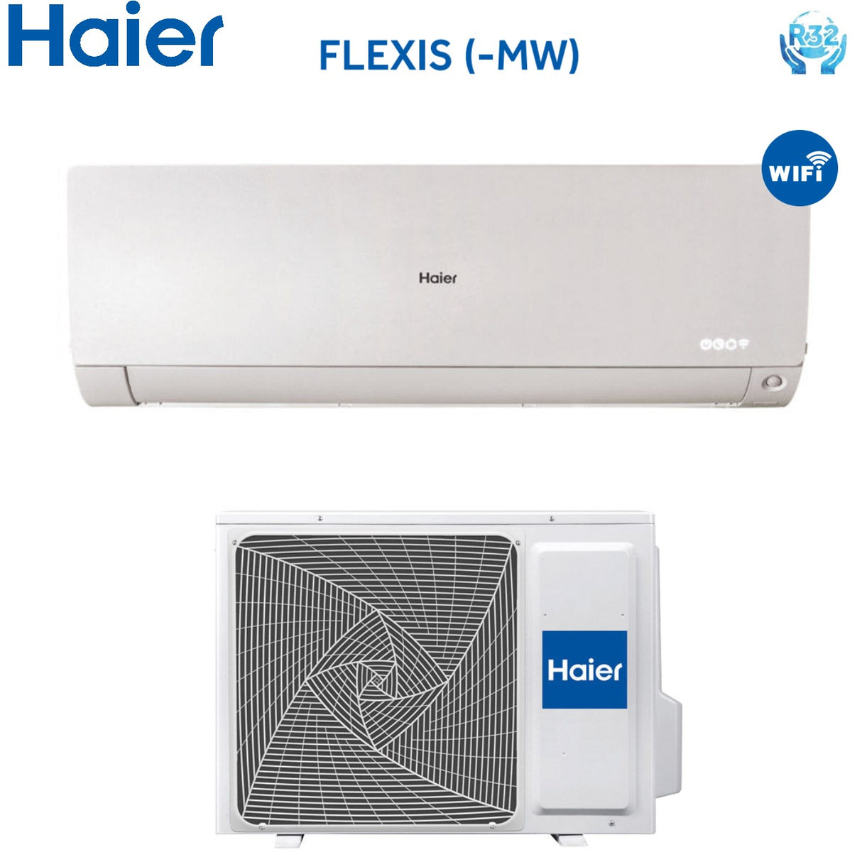 climatizzatore condizionatore haier inverter serie pearl 18000 btu as50pdahra r 32 wi fi integrato a__ a_