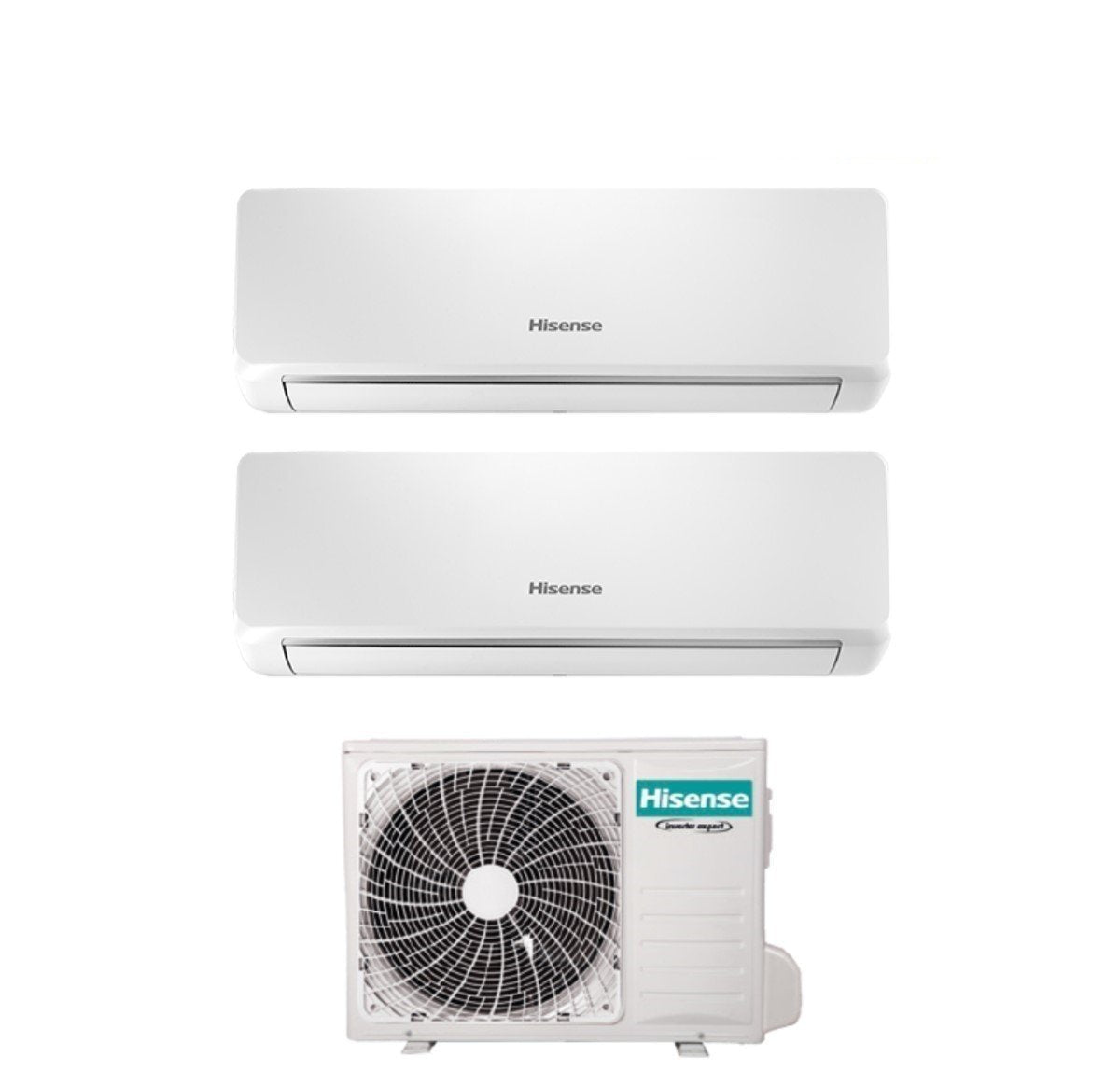 climatizzatore condizionatore hisense dual split inverter serie bio air 9_9 con 2amw42u4rgc r 32 wi fi integrato 9000_9000