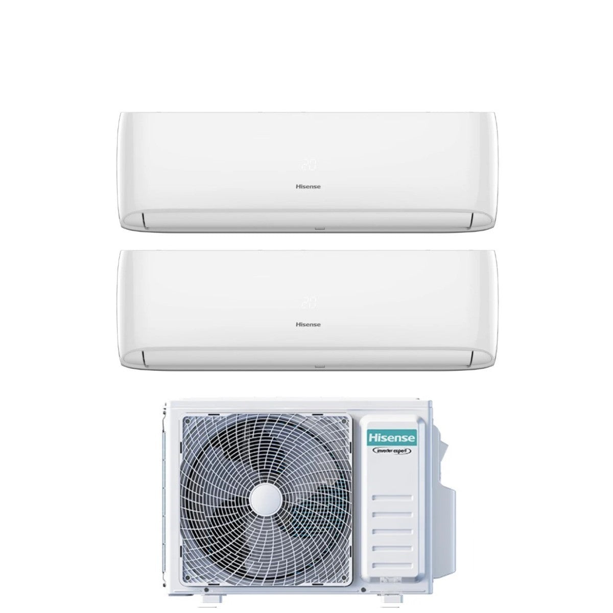 climatizzatore condizionatore hisense dual split inverter serie hi comfort 7_7 con 2amw42u4rgc r 32 wi fi integrato 7000_7000 novita