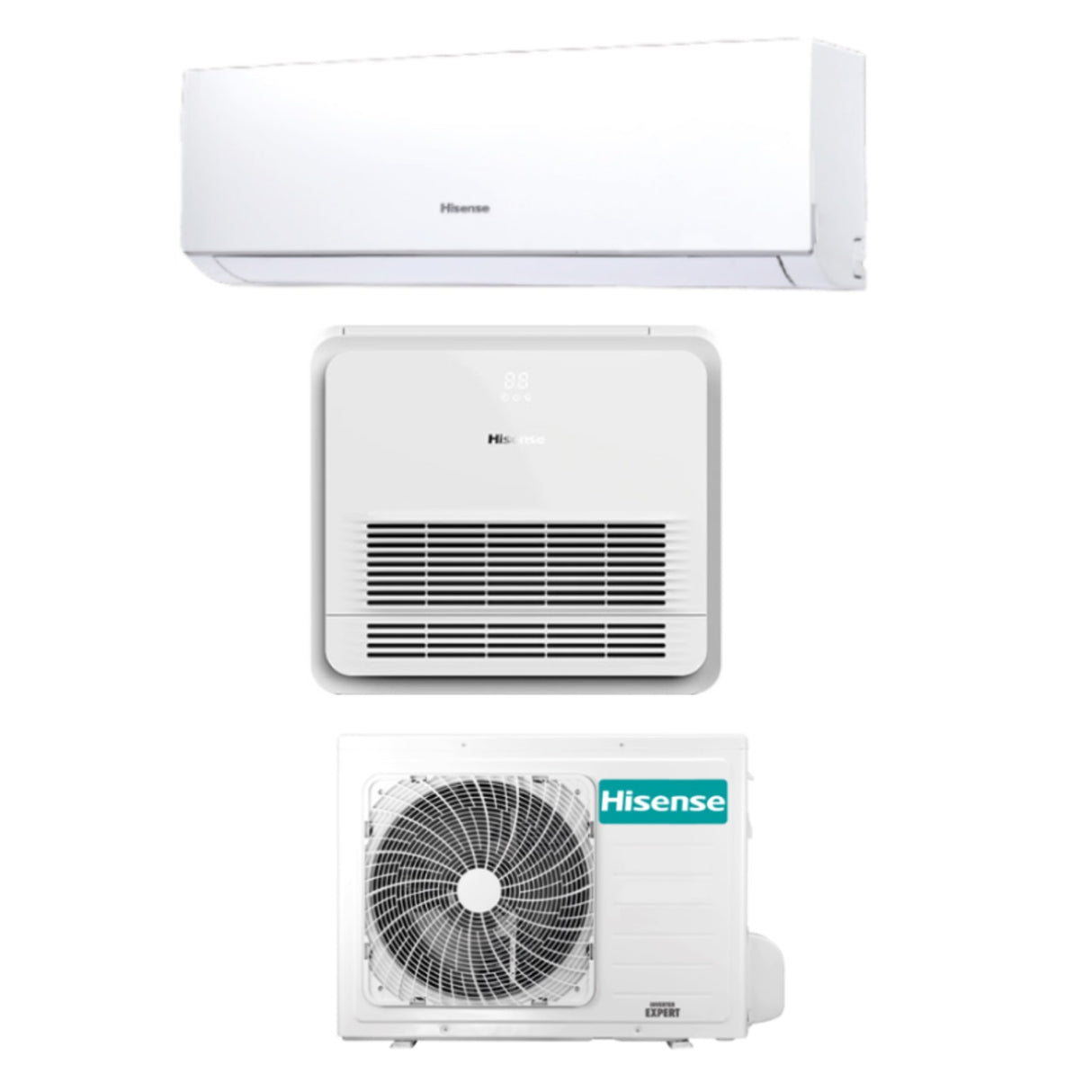 climatizzatore condizionatore hisense dual split inverter serie new comfort 12_12 con 2amw50u4rxa r 32 wi fi optional 12000_12000 copia