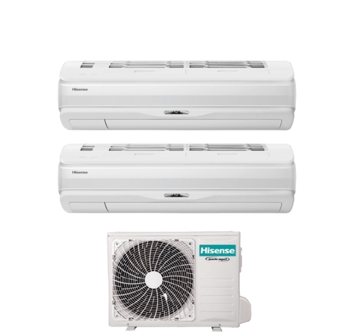 climatizzatore condizionatore hisense dual split inverter serie silentium pro 9_9 con 2amw42u4rra r 32 wi fi integrato 9000_9000 novita 2020