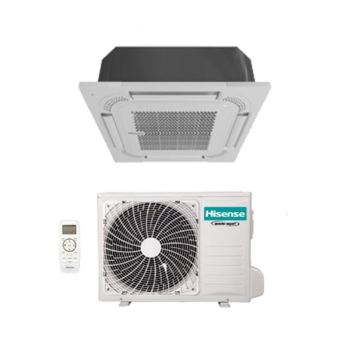 climatizzatore condizionatore hisense inverter cassetta 4 vie r 32 9000 btu act26ur4rca4 a__ con comando remoto novita