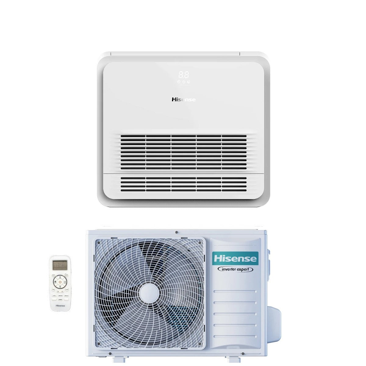 climatizzatore condizionatore hisense inverter console serie turbo 12000 btu akt35ur4rk8 _ auw35u4rs8 r 32 wi fi optional classe a__ a__ con telecomando di serie incluso