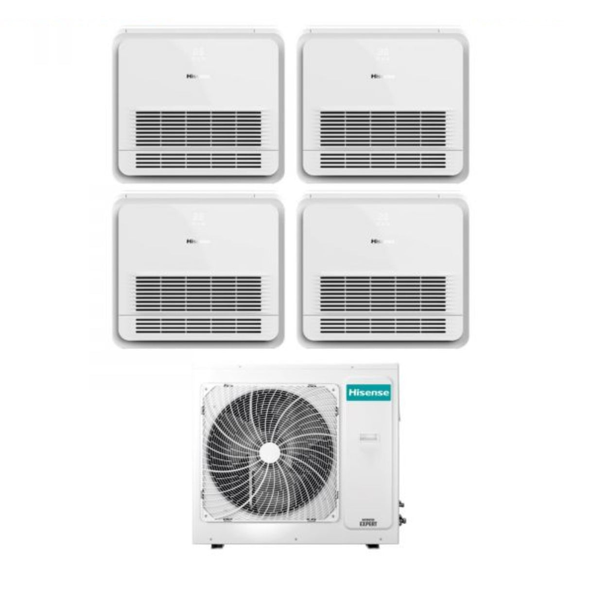 climatizzatore condizionatore hisense quadri split console akt 9_9_9_9 con 4amw81u4raa r 32 con telecomando di serie