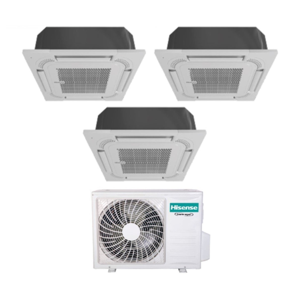 climatizzatore condizionatore hisense trial split a cassetta 12_12_12 con 3amw72u4rfa r 32 12000_12000_12000 7575