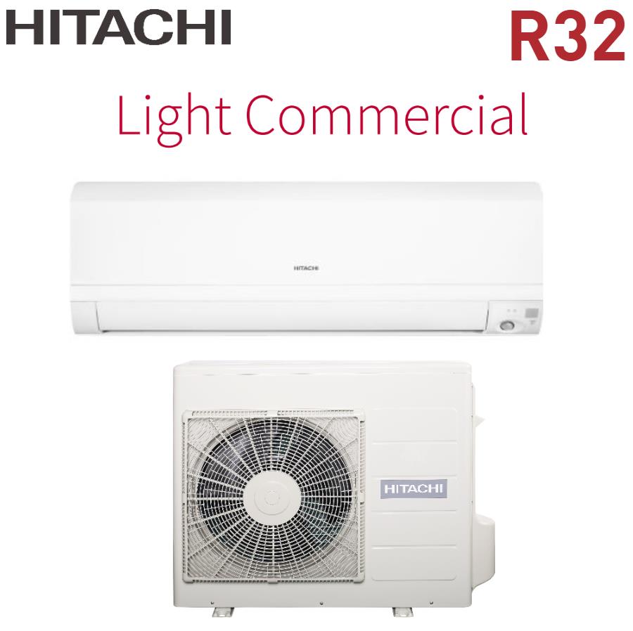 climatizzatore condizionatore hitachi inverter serie light commercial 21000 btu rac60npd r 32 wi fi optional novita