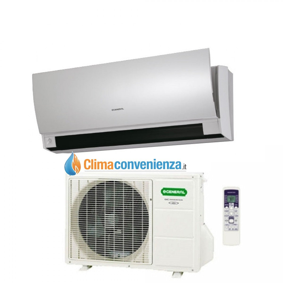 climatizzatore condizionatore inverter general fujitsu serie ltca ashg09ltca 9000 btu a___ con sensore di movimento