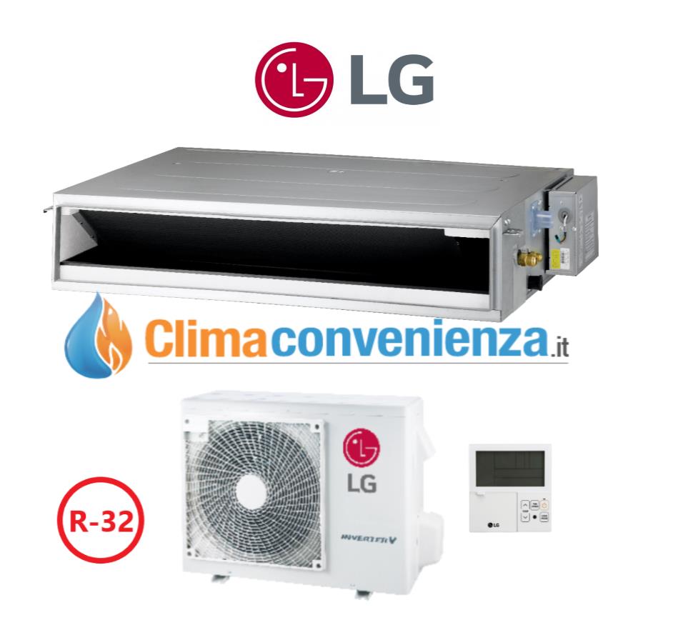 climatizzatore condizionatore lg canalizzabile 12000 btu cl12r n20 r 32 classe a__ new 2018